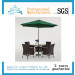 Outdoor Furniture Garden Furniture Foldable Rattan Dining Table Chair (FD-027I)