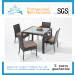 Outdoor Furniture Garden Furniture Rattan Chair Table Dining Set (ICE-043)
