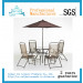 Outdoor Furniture Garden Furniture Textilene Chair Table Dining Set (Ice-044)