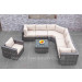 Outdoor Furniture Garden Wicker Patio Rattan Sofa Set (PAS-1630)