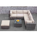 Outdoor Furniture Patio Wicker Garden Leisure Rattan Sofa Set (PAS-1634)