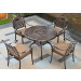 Outdoor Garden Furniture Arm Chair with Cushion Cast Aluminum Chair (SZ216; SD515)