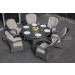 Outdoor Garden Patio Furniture Rattan Wicker Dining Table and Chair (PAD-1610)
