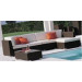 Outdoor Garden Patio Rattan Wicker Sofa Set (PA-6105B)
