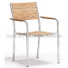 Outdoor Garden Patio Stacking Wooden Chair
