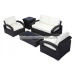 Outdoor Garden Patio Wicker Rattan Sofa Sets (PAS-1103)