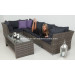 Outdoor Garden Rattan Wicker Patio Sofa Set (PAS-1208)