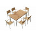 Outdoor Garden Wood Table and Chair-Hotel Furniture