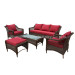 Outdoor Rattan Leisure Furniture Garden Patio Wicker Sofa Set (PAS-1511)