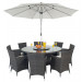 Outdoor Wicker Dining Table and Chair (PAD-1107)