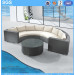 PE Rattan Furniture Curved Sofa Set Outdoor Sofa Patio Sofa