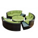PE Rattan Outdoor Used Big Round Sofa Set (S0136)