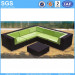 Patio Furniture Black Rattan Corner Sofa Garden Set