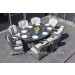 Patio Furniture Garden Leisure Wicker Table and Chair Outdoor Rattan Dining Set (PAD-1412)