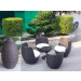 Patio Furniture Poly Rattan Sofa Stackable Outdoor Sofa Set