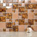 Polished Home Decor Glass Mix Stone Mosaic Tile