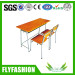 Popular Double Student Study Table and Chair Classroom Furniture for Sale