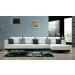 Popular Leather White Living Room Sofa (868)