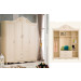 Popular Style 4 Doors Livingroom Wooden Wardrobe Design (JB-8012A)