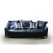 Post-Modern Fabric 2 Seats Sofa (LS-102B)