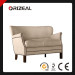 Professor's Upholstered Double Seat Sofa Furniture with Nailheads (OZ-CC-054)