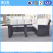 Rattan Furniture Corner Sofa with Dining Table