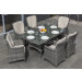 Rattan Furniture Patio Garden Wicker Dining Table and Chair (PAD-1602)