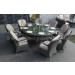 Rattan Table and Chair Outdoor Leisure Furniture Patio Wicker Dining Set (PAD-1413)