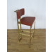 Restaurant Bar Stool Brass Metal Frame