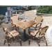 Restaurant Bistro Rattan Chair and Teak Table-Garden/Outdoor/Bar Furniture (S268)