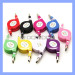 Retractable Micro USB Charger Flat Noodle Cable for Samsung HTC Android Phones