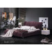 Romantic Purple Modern Fabric Bedroom Furniture Double Bed (L875)