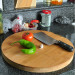 Round Bamboo Cutting Board Butcher Chopping Board