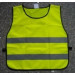 Safety Reflective Vest With Hook-and-Loop Fastener and Elastic Band, Made of 100% Polyester