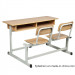 School Furniture Classroom Double Student Desk and Chair (SF-58A)