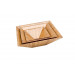 Set of 3PCS Square Bamboo Bowl