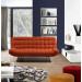 Simple 2 Folded Fabric Sofa Bed for Living Room