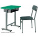 Simple Cheap Metal Legs Single Desk and Chair