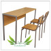 Simple Design Double Desk and Chair - Sf-01b