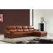 Simple Design Small Size 3seat+Couch Leather Sofa (S019)