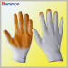 Sm1008 Polyester Yarn Rubber Gloves