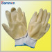 Sm1066 Yellow PVC Palm Dipped Work Gloves