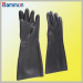 Sm1068 55cm Black Industrial Rubber Gloves with Rolled Cuff
