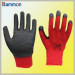 Sm1095 Black Rubber Coated Cotton Work Gloves