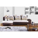 Small Corner Living Room Sofa, Modern Fabric Corner Sofa