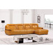 Small House Furniture Soft Yellow Leather Sofa (B85)