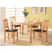 Solid Oak Finger Joint Dining Table and Chairs