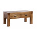Solid Oak Wooden Coffee Trunk with 2 Drawers/Coffee Table