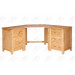 Solid Oak Wooden Corner Unit, Corner Table (CH04)