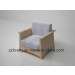 Solid Wood Single Sofa